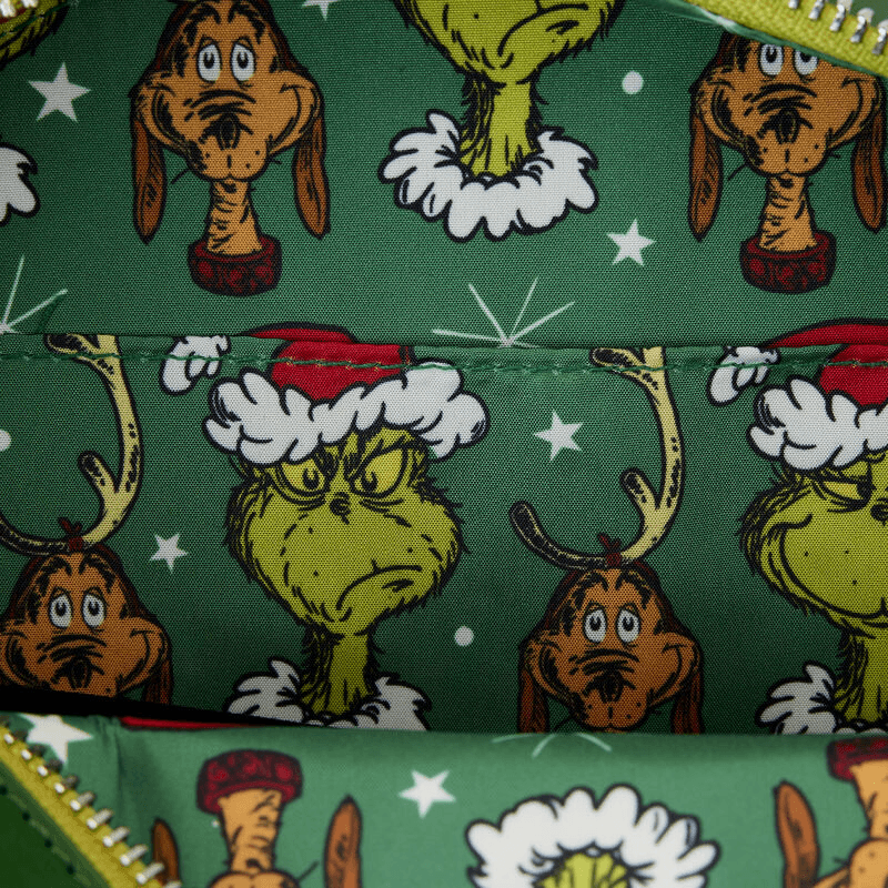 LOUDSSTB0011 Dr Seuss - Dr. Seuss' How the Grinch Stole Christmas! Wreath Crossbody - Loungefly - Titan Pop Culture