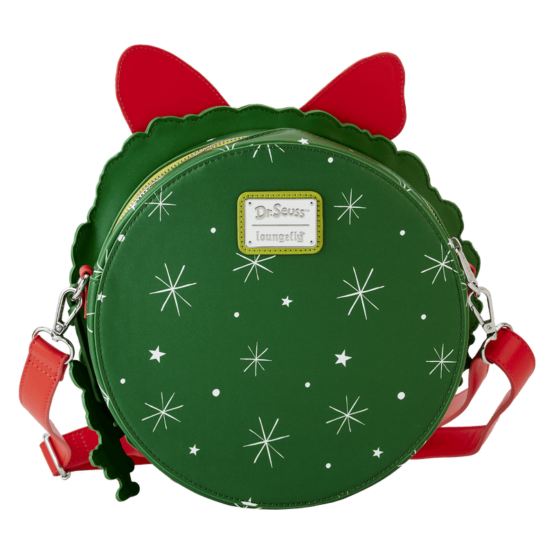 LOUDSSTB0011 Dr Seuss - Dr. Seuss' How the Grinch Stole Christmas! Wreath Crossbody - Loungefly - Titan Pop Culture