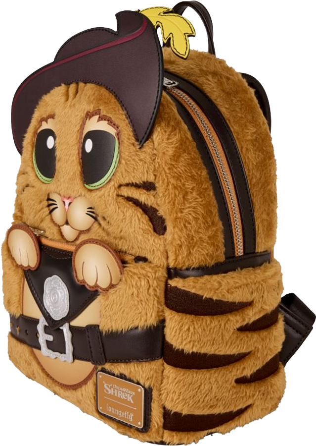 Shrek - Puss In Boots Cosplay Faux Fur Mini Backpack