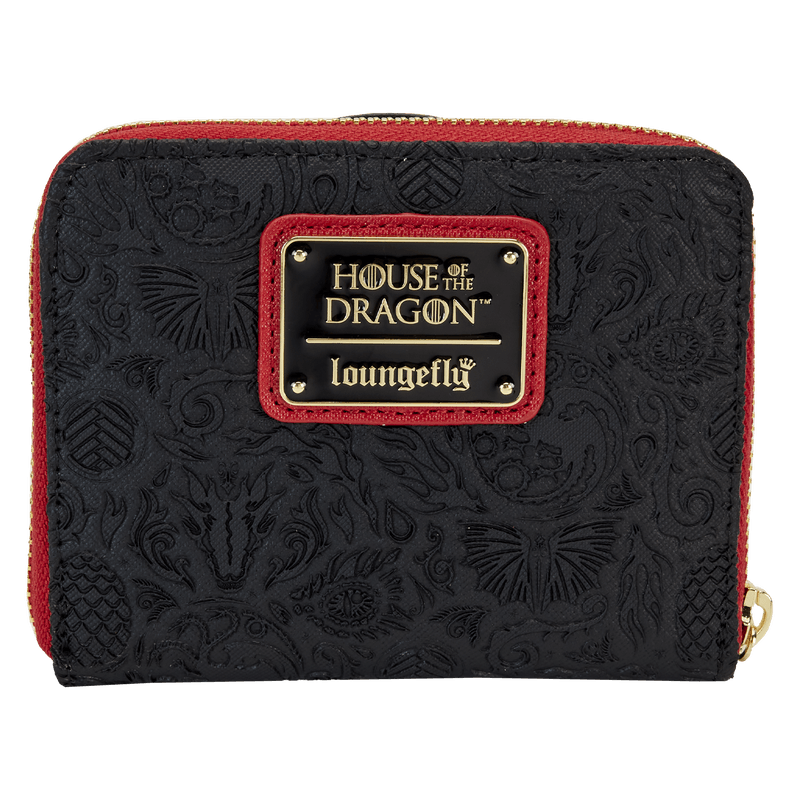 LOUHODWA0001 House Of The Dragon - All-Over Print House Targaryen Sigil Zip Around Wallet - Loungefly - Titan Pop Culture