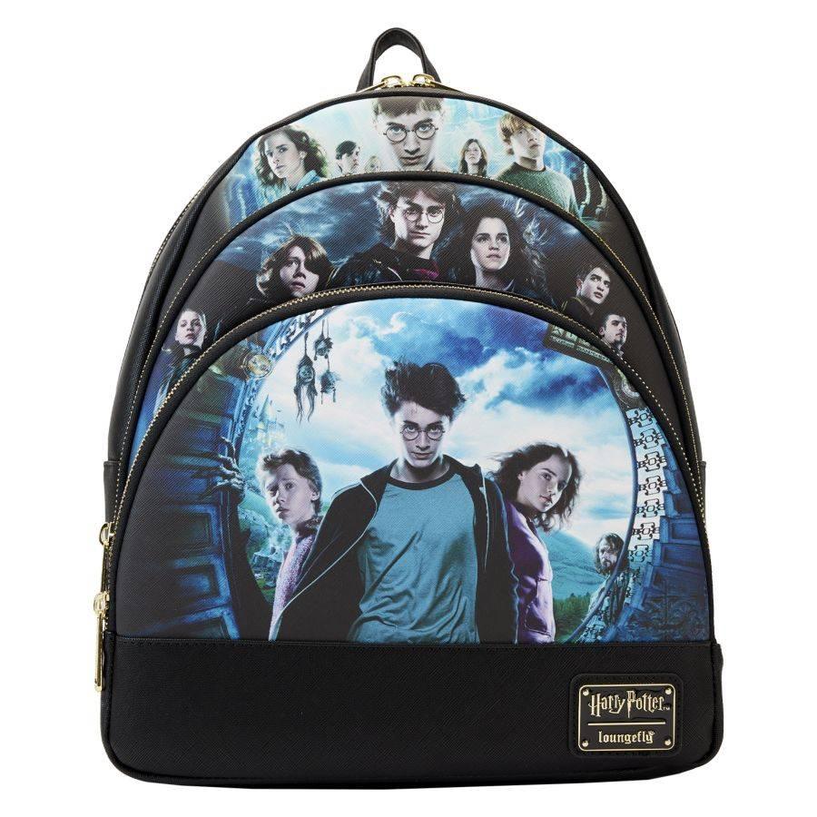 LOUHPBK0210 Harry Potter - Trilogy Series 2 Triple Pocket Mini Backpack - Loungefly - Titan Pop Culture