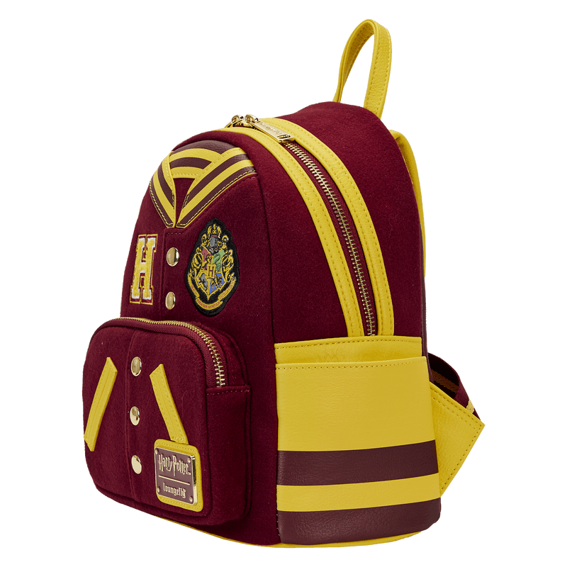 LOUHPBK0242 Harry Potter - Gryffindor Hogwarts Crest Varsity Jacket Mini Backpack - Loungefly - Titan Pop Culture