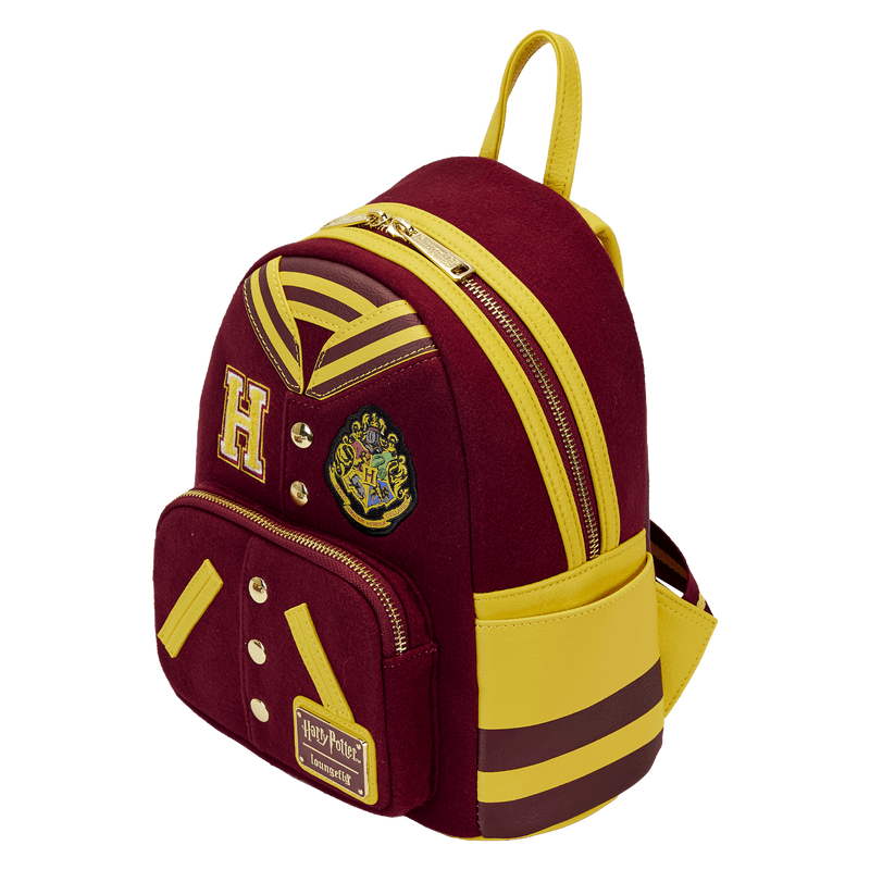 LOUHPBK0242 Harry Potter - Gryffindor Hogwarts Crest Varsity Jacket Mini Backpack - Loungefly - Titan Pop Culture