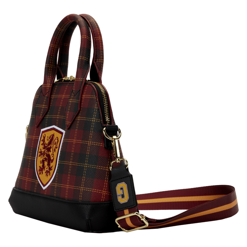 LOUHPTB0214 Harry Potter - Gryffindor Patch Varsity Plaid Crossbody Bag - Loungefly - Titan Pop Culture