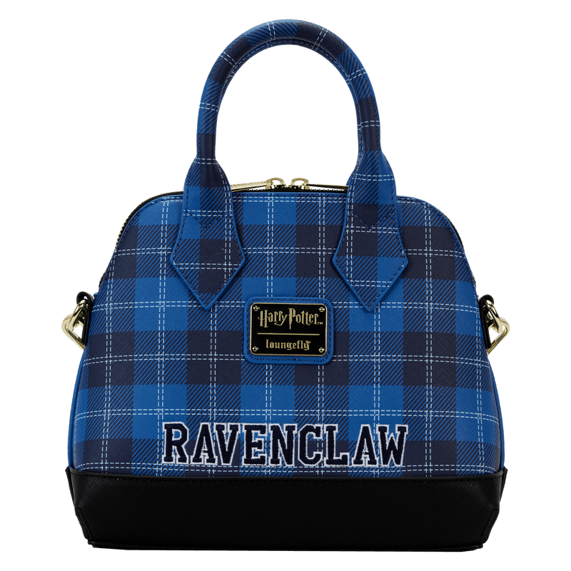 LOUHPTB0217 Harry Potter - Ravenclaw Patch Varsity Plaid Crossbody Bag - Loungefly - Titan Pop Culture