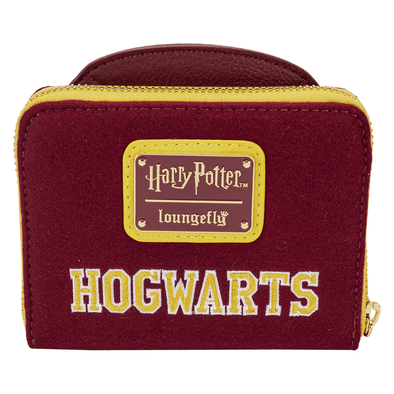 LOUHPWA0162 Harry Potter - Gryffindor Hogwarts Crest Varsity Jacket Zip Around Wallet - Loungefly - Titan Pop Culture