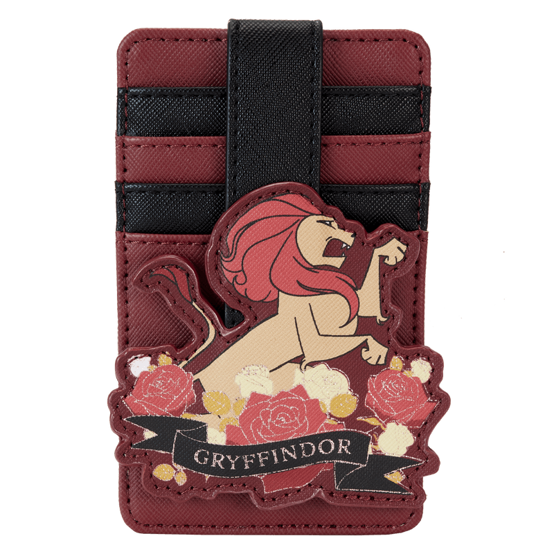 LOUHPWA0171 Harry Potter - Gryffindor House Floral Tattoo Cardholder - Loungefly - Titan Pop Culture