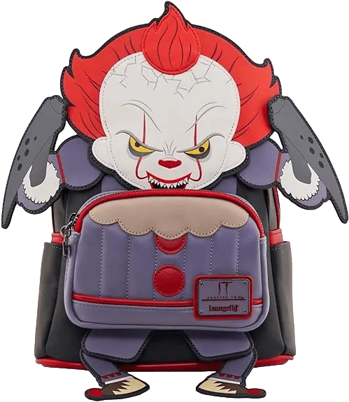 LOUITBK0016 It (2017) - Pennywise US Exclusive Cosplay Mini Backpack [RS] - Loungefly - Titan Pop Culture