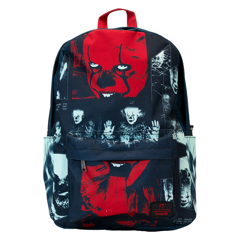 LOUITBK0021 I Heart Horror - IT (Pennywise) Nylon Full-Size Backpack - Loungefly - Titan Pop Culture