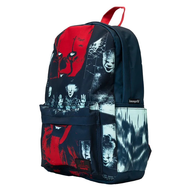 LOUITBK0021 I Heart Horror - IT (Pennywise) Nylon Full-Size Backpack - Loungefly - Titan Pop Culture