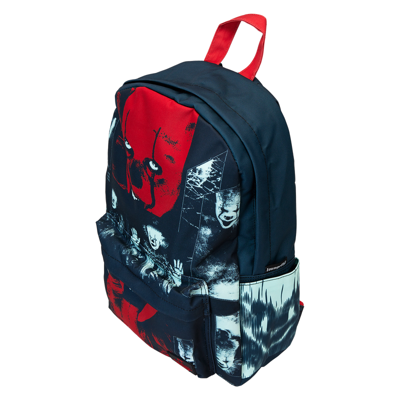 LOUITBK0021 I Heart Horror - IT (Pennywise) Nylon Full-Size Backpack - Loungefly - Titan Pop Culture