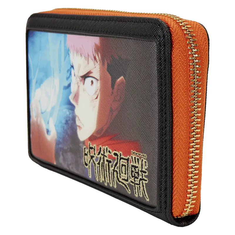 LOUJKWA0005 Jujutsu Kaisen - Yuji Itadori Cosplay Zip Around Wallet - Loungefly - Titan Pop Culture