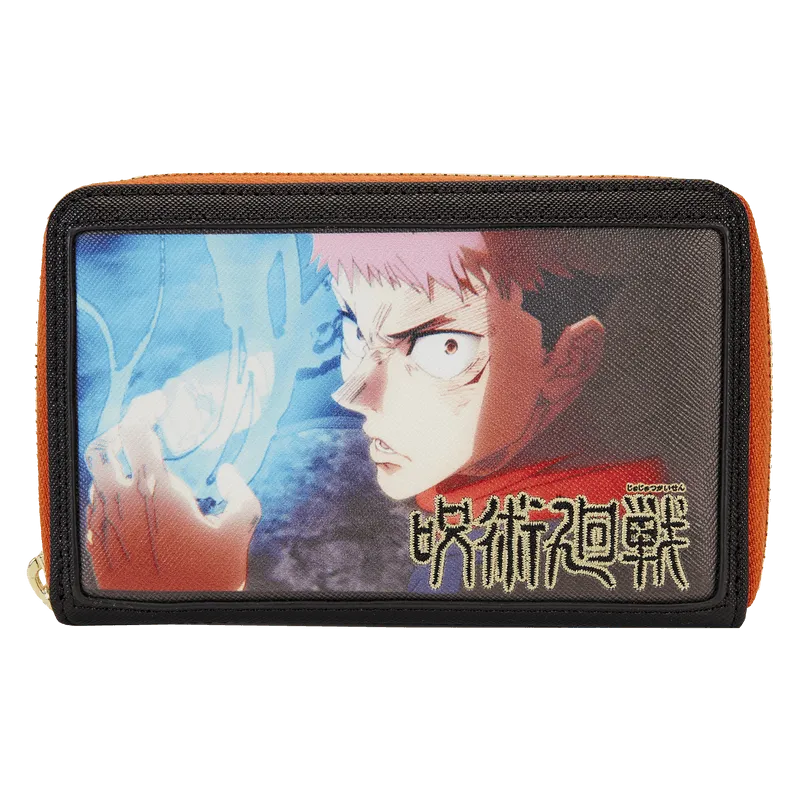 LOUJKWA0005 Jujutsu Kaisen - Yuji Itadori Cosplay Zip Around Wallet - Loungefly - Titan Pop Culture