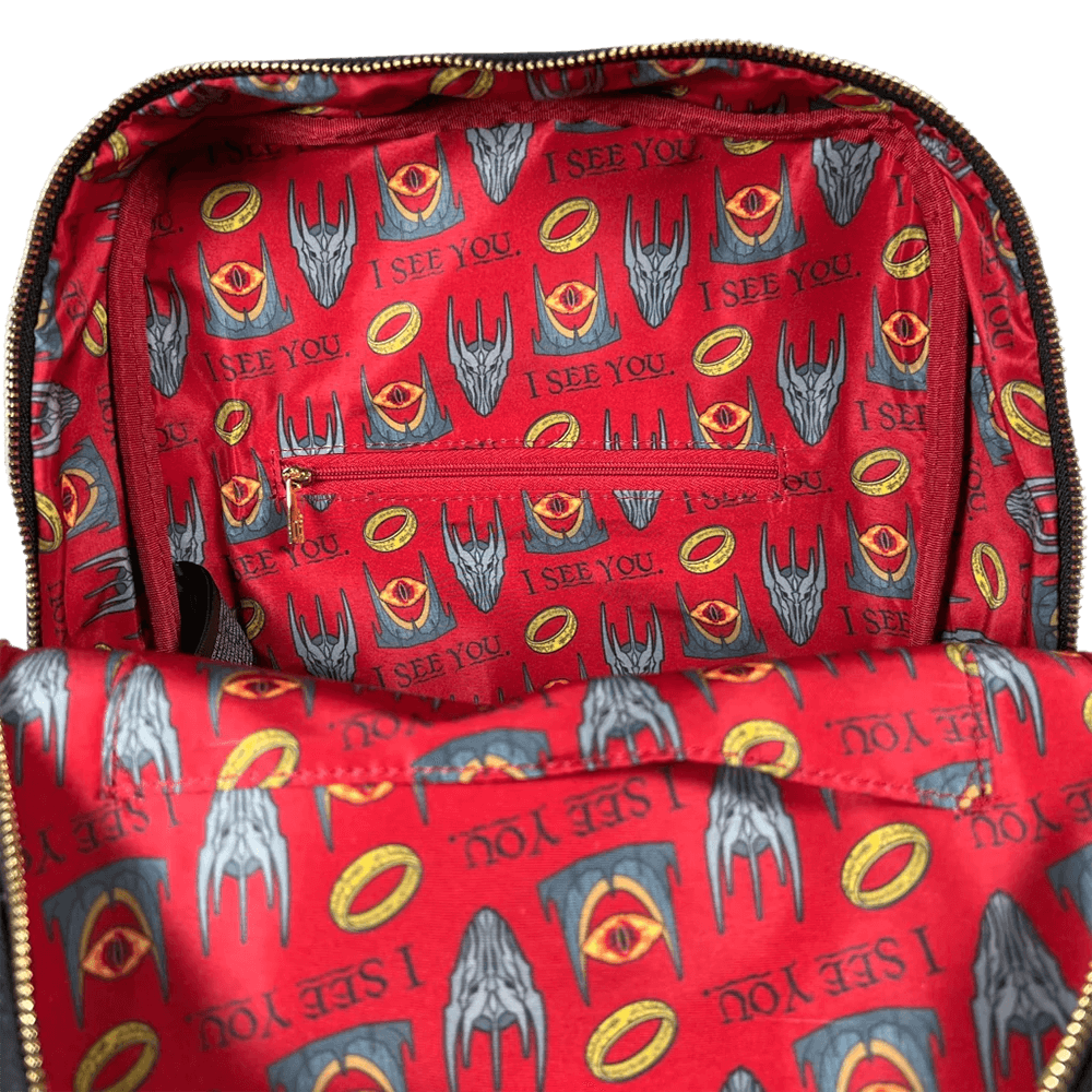 The Lord of the Rings - Sauron Canvas Mini Backpack [RS] Backpack by Loungefly | Titan Pop Culture