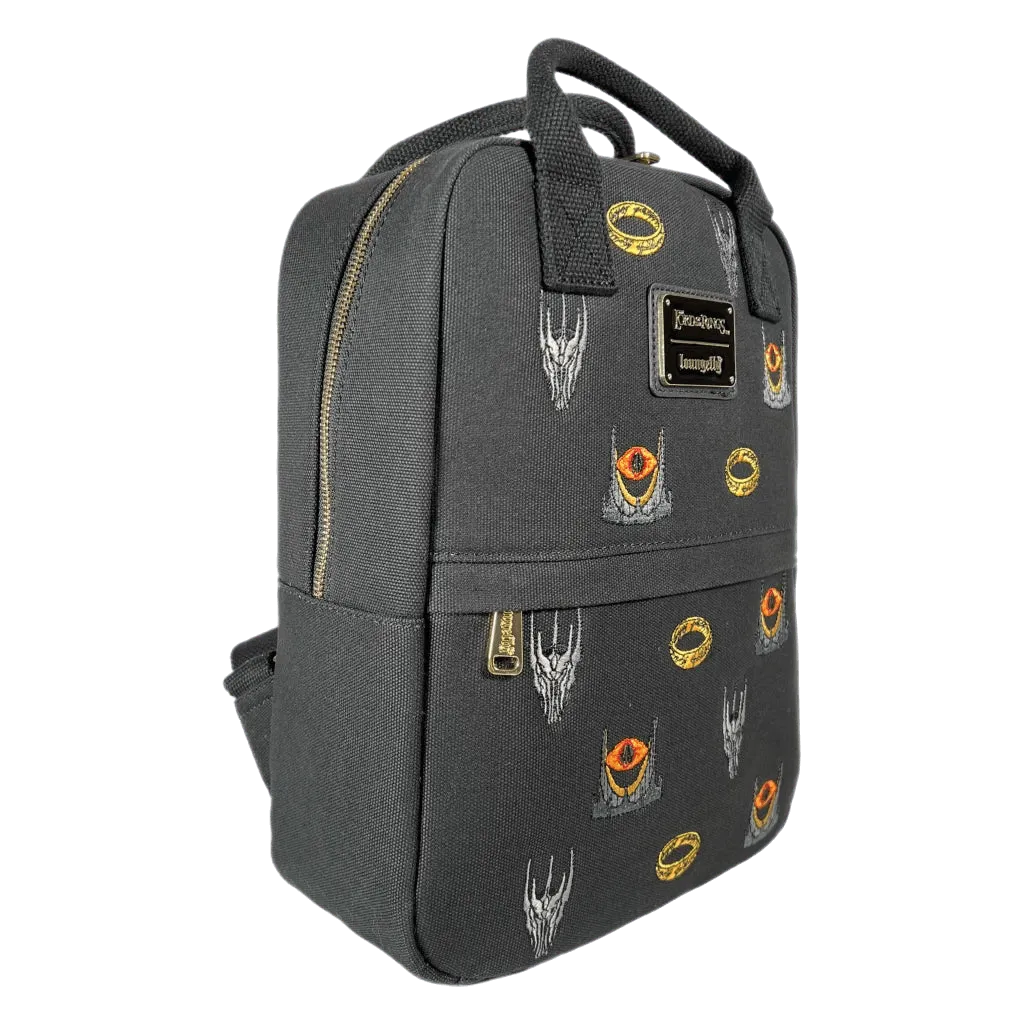 LOULOTRBK0011 The Lord of the Rings - Sauron Canvas Mini Backpack [RS] - Loungefly - Titan Pop Culture