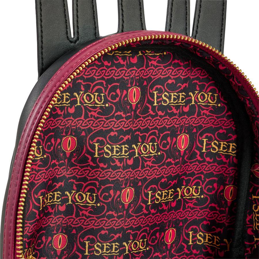 LOULOTRBK0012 The Lord of the Rings - Sauron US Exclusive Lenticular Mini Backpack [RS] - Loungefly - Titan Pop Culture