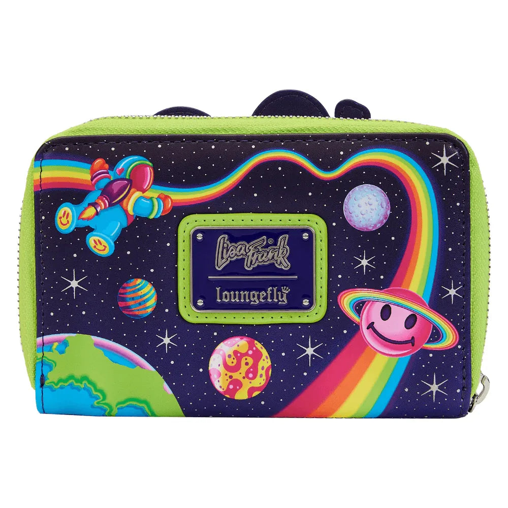 LOULSFWA0004 Lisa Frank - Cosmic Alien Ride Zip Around Wallet - Loungefly - Titan Pop Culture