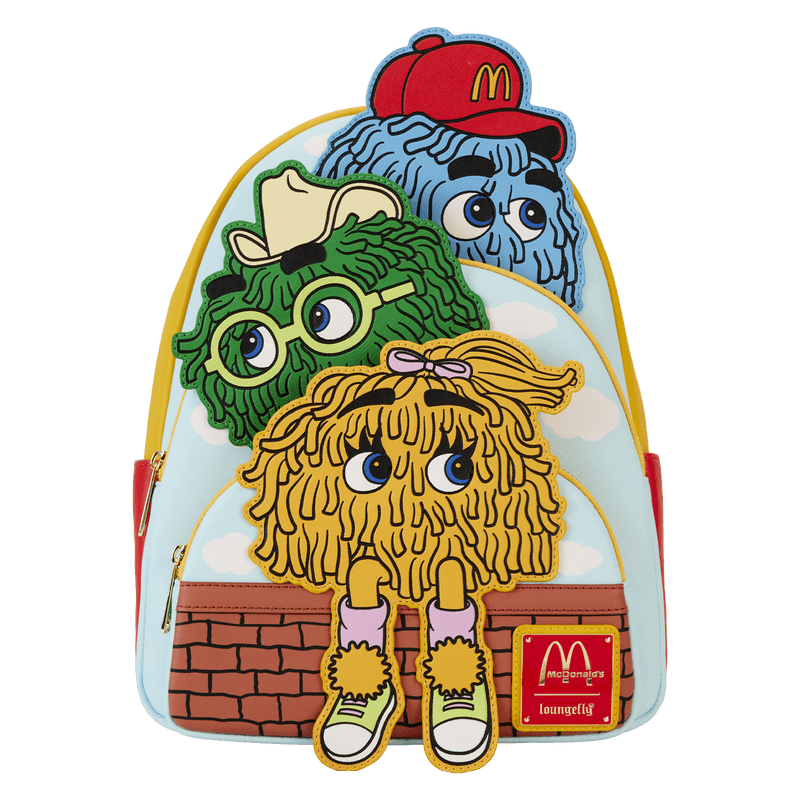 LOUMCDBK0005 McDonalds - Fry Guys Triple Pocket Mini Backpack - Loungefly - Titan Pop Culture