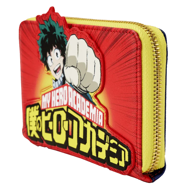 LOUMHAWA0010 My Hero Academia - Izuku Punch Zip Around Wallet - Loungefly - Titan Pop Culture