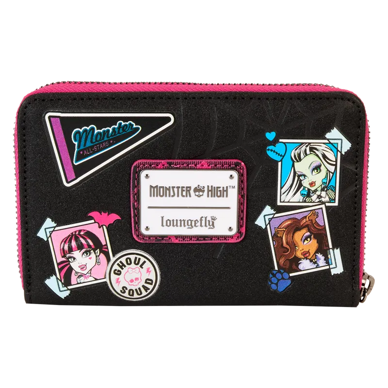 LOUMHWA0001 Monster High - Crest Zip Wallet - Loungefly - Titan Pop Culture