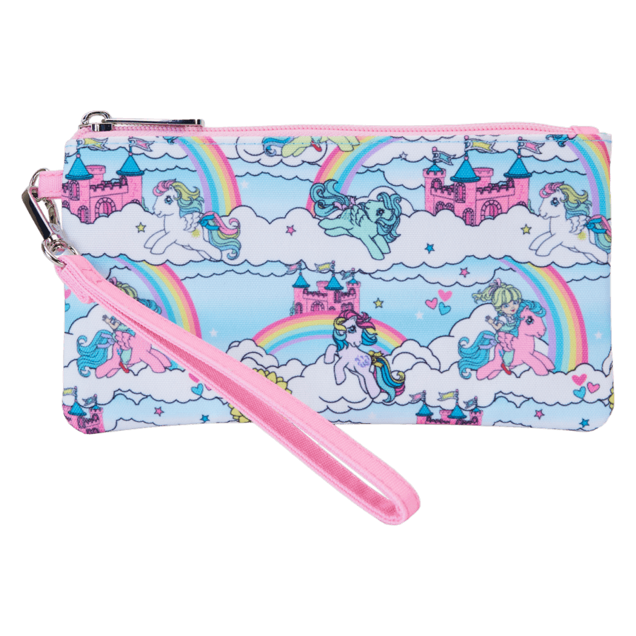 LOUMLPWC0001 My Little Pony - Sky Scene All-over-print Nylon Wristlet Wallet - Loungefly - Titan Pop Culture