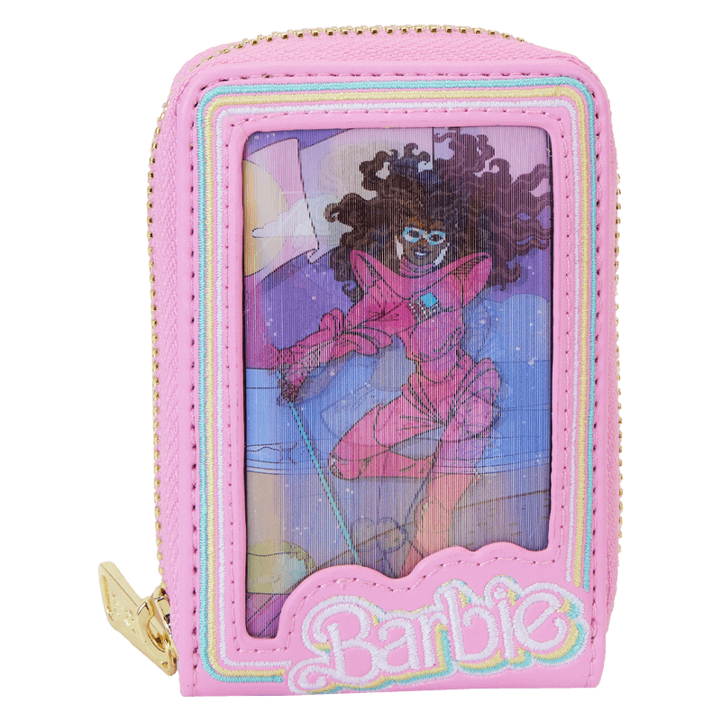 LOUMTWA0020 Barbie - 65th Anniversary Doll Box Triple Lenticular Zip Around Wallet - Loungefly - Titan Pop Culture