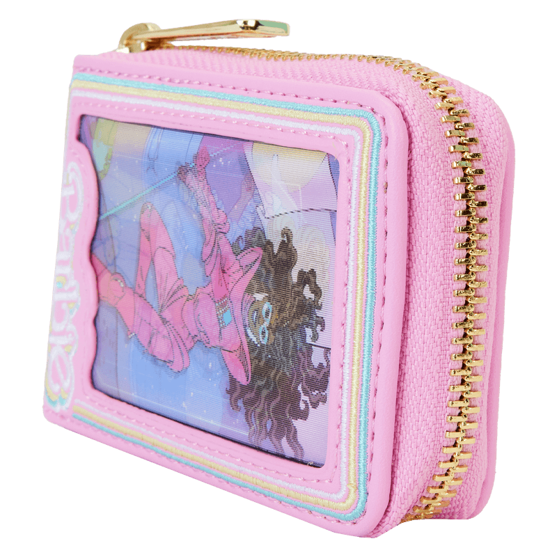 LOUMTWA0020 Barbie - 65th Anniversary Doll Box Triple Lenticular Zip Around Wallet - Loungefly - Titan Pop Culture