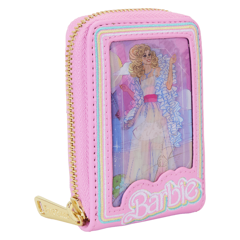 LOUMTWA0020 Barbie - 65th Anniversary Doll Box Triple Lenticular Zip Around Wallet - Loungefly - Titan Pop Culture