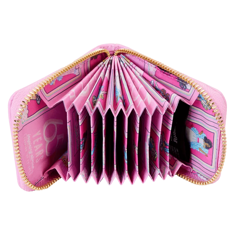 LOUMTWA0020 Barbie - 65th Anniversary Doll Box Triple Lenticular Zip Around Wallet - Loungefly - Titan Pop Culture