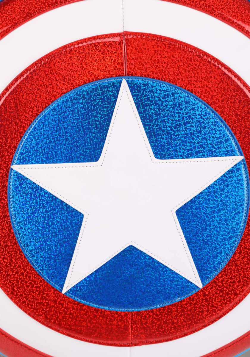 LOUMVBK0247 Captain America - Shield US Exclusive Mini Backpack [RS] - Loungefly - Titan Pop Culture