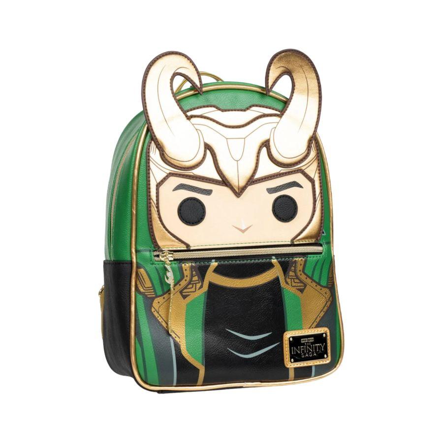 LOUMVBK0314 Marvel Comics - Loki Pop! by Loungefly US Exclusive Mini Backpack [RS] - Loungefly - Titan Pop Culture