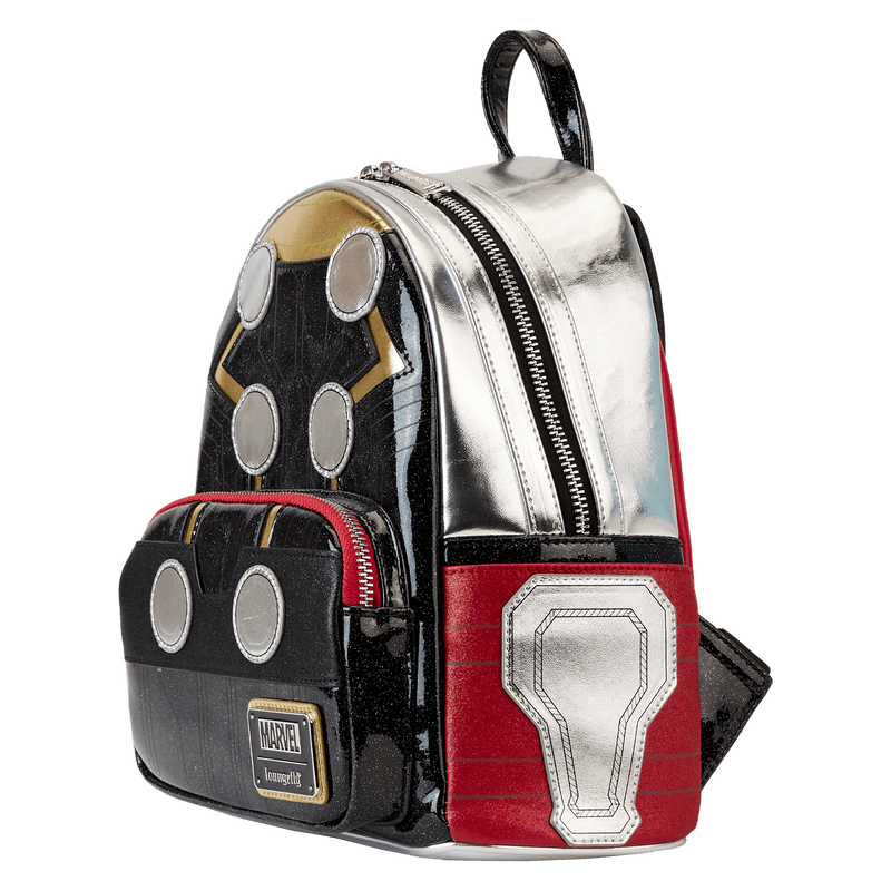 LOUMVBK0315 Marvel Comics - Thor Metallic Cosplay Mini Backpack - Loungefly - Titan Pop Culture