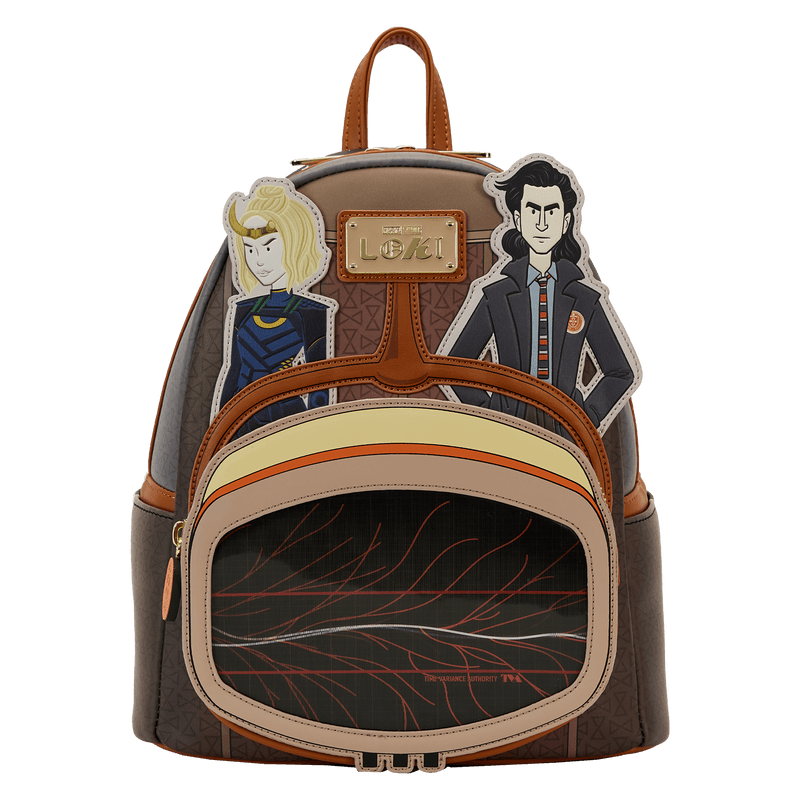 LOUMVBK0321 Loki (TV) - TVA Lenticular Multiverse Mini Backpack - Loungefly - Titan Pop Culture