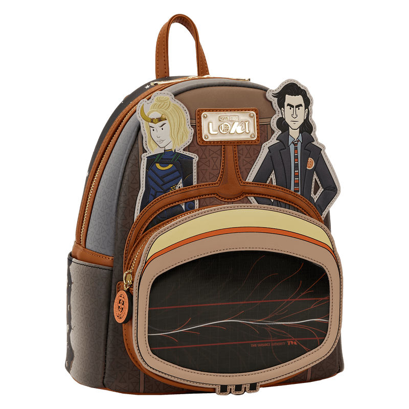 LOUMVBK0321 Loki (TV) - TVA Lenticular Multiverse Mini Backpack - Loungefly - Titan Pop Culture