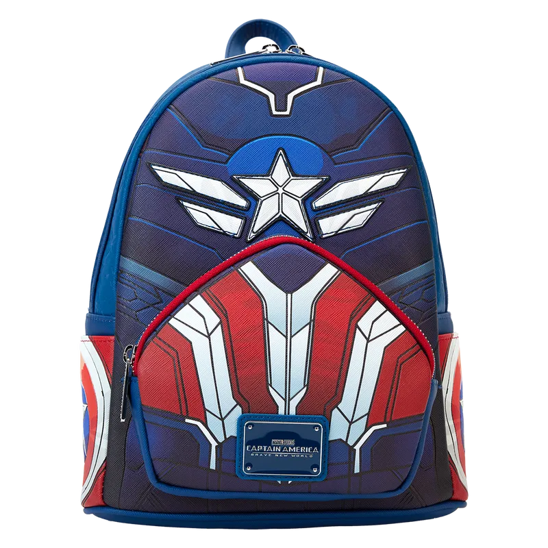 LOUMVBK0332 Captain America 4: Brave New World - Cosplay Mini Backpack - Loungefly - Titan Pop Culture