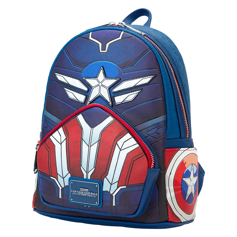 LOUMVBK0332 Captain America 4: Brave New World - Cosplay Mini Backpack - Loungefly - Titan Pop Culture