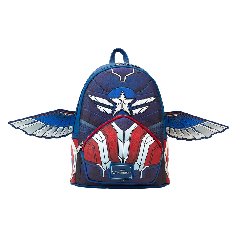 LOUMVBK0332 Captain America 4: Brave New World - Cosplay Mini Backpack - Loungefly - Titan Pop Culture