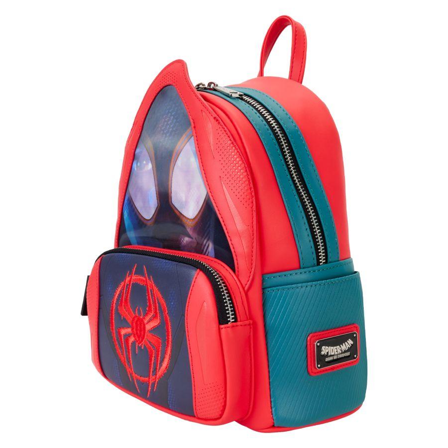 LOUMVBK0337 Spider-Man: Across the Spider-Verse - Miles Hoody Cosplay Mini Backpack - Loungefly - Titan Pop Culture