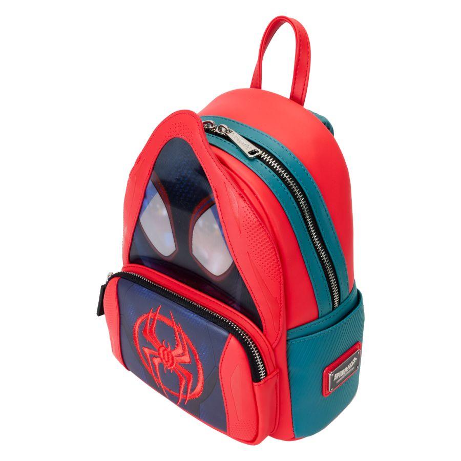 LOUMVBK0337 Spider-Man: Across the Spider-Verse - Miles Hoody Cosplay Mini Backpack - Loungefly - Titan Pop Culture