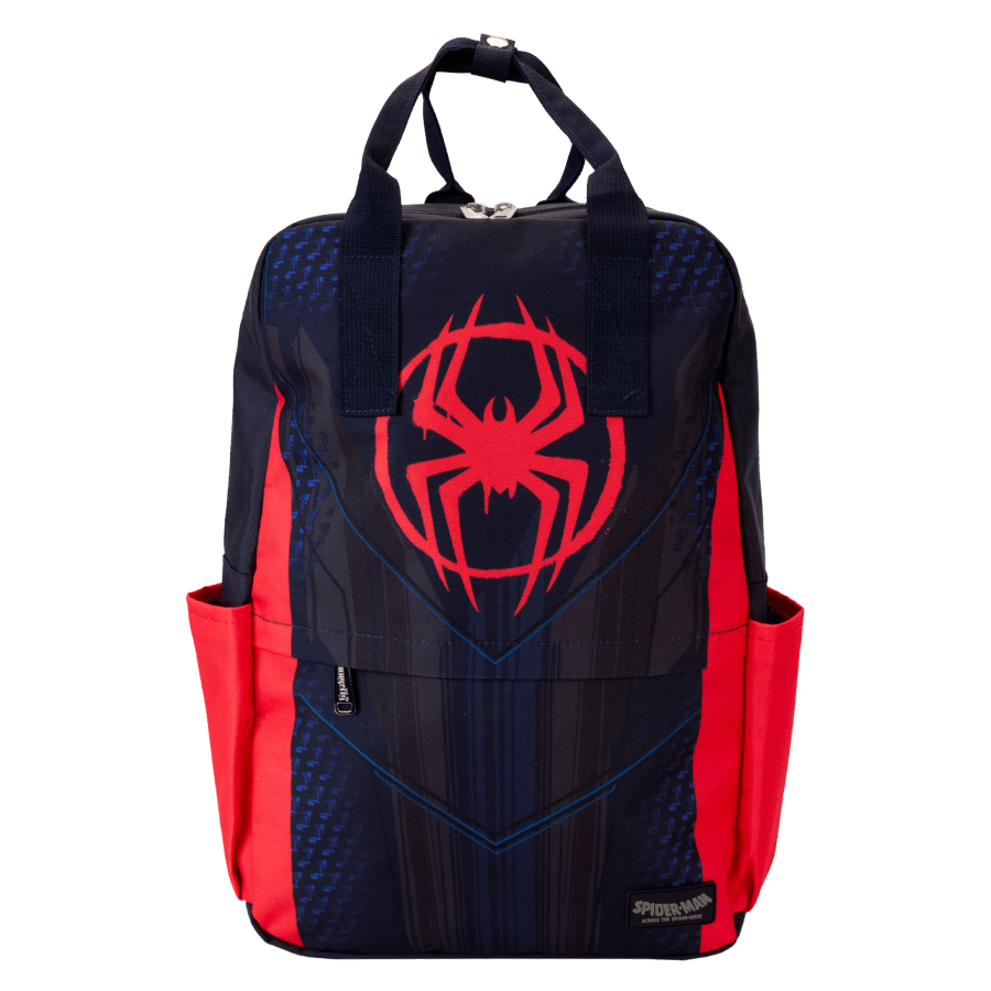 LOUMVBK0338 Spider-Man: Across the Spider-Verse - Miles Suit Full Size Nylon Backpack - Loungefly - Titan Pop Culture