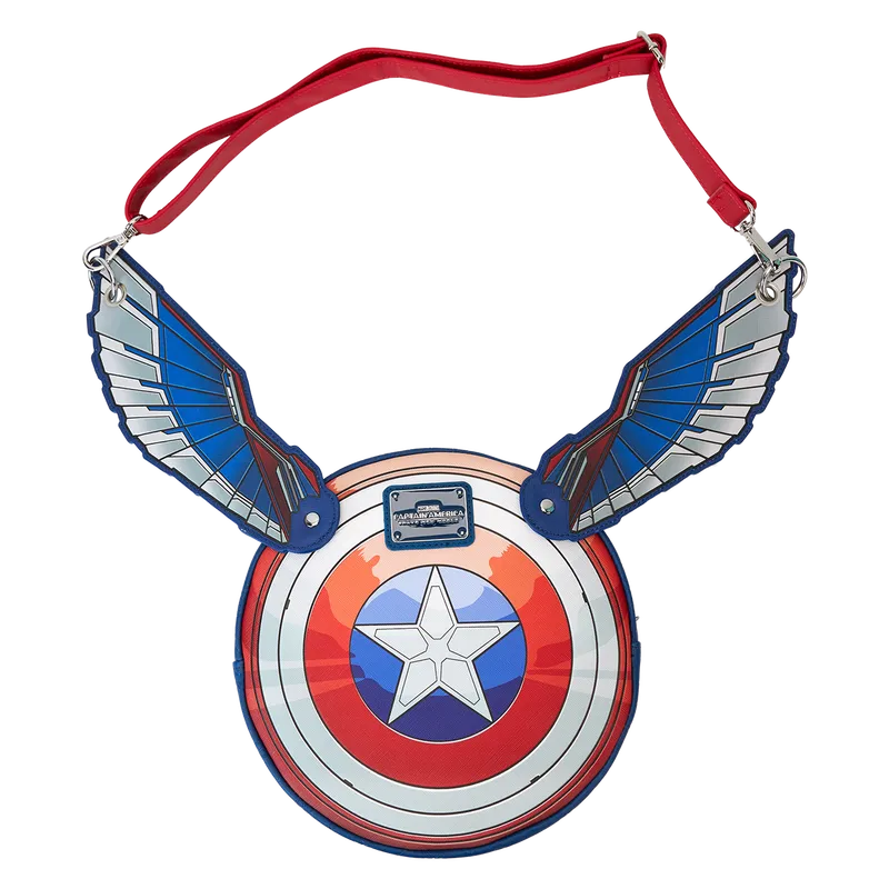 LOUMVTB0158 Captain America 4: Brave New World - Shield Crossbody Bag - Loungefly - Titan Pop Culture