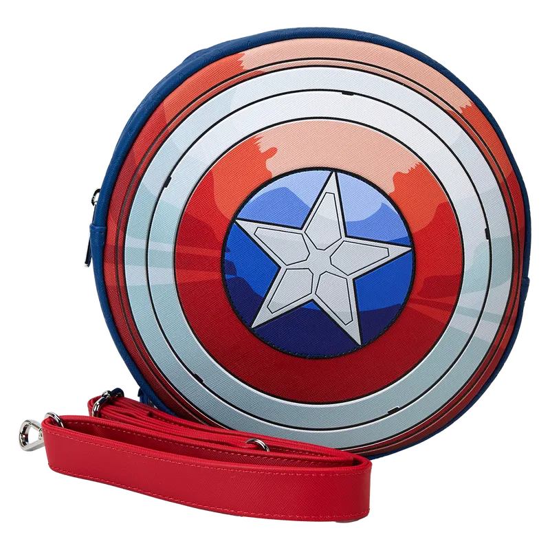 LOUMVTB0158 Captain America 4: Brave New World - Shield Crossbody Bag - Loungefly - Titan Pop Culture