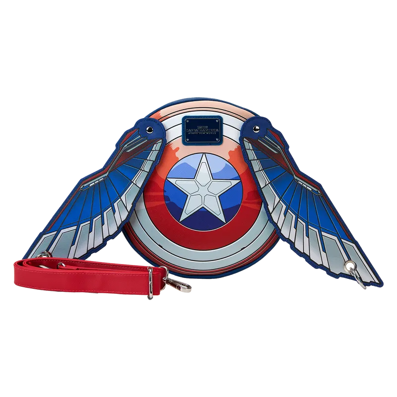 LOUMVTB0158 Captain America 4: Brave New World - Shield Crossbody Bag - Loungefly - Titan Pop Culture