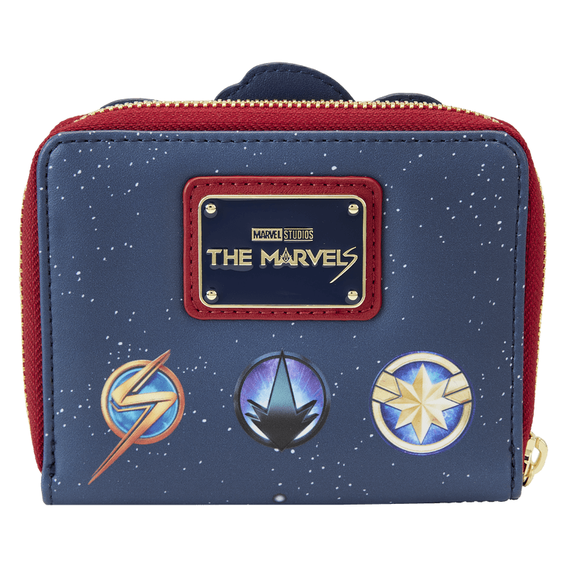 LOUMVWA0194 The Marvels (2023) - Group Symbol Glow Zip Around Wallet - Loungefly - Titan Pop Culture