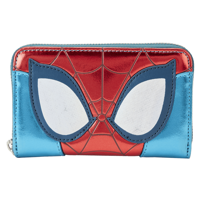 LOUMVWA0201 Marvel Comics - Spider-Man Metallic Zip Around Wallet - Loungefly - Titan Pop Culture