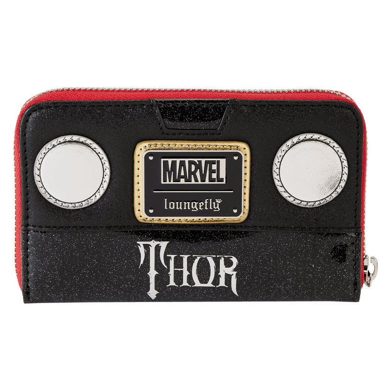 LOUMVWA0213 Marvel Comics - Thor Metallic Cosplay Zip Around Wallet - Loungefly - Titan Pop Culture