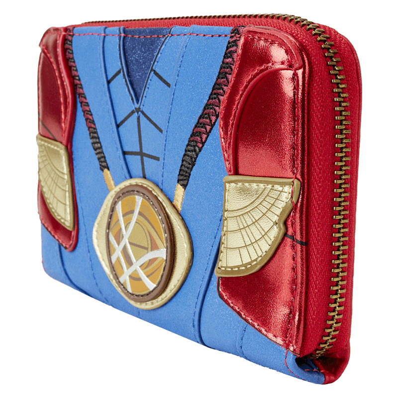 LOUMVWA0214 Marvel - Metallic Doctor Strange Cosplay Zip Around Wallet - Loungefly - Titan Pop Culture