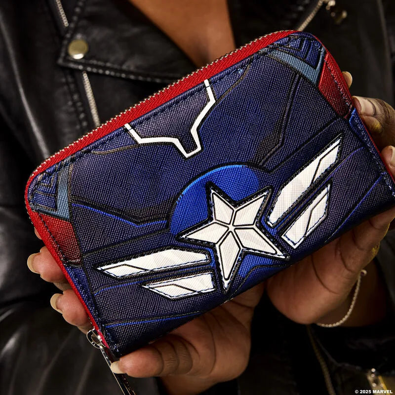 LOUMVWA0221 Captain America 4: Brave New World - Zip Around Wallet - Loungefly - Titan Pop Culture