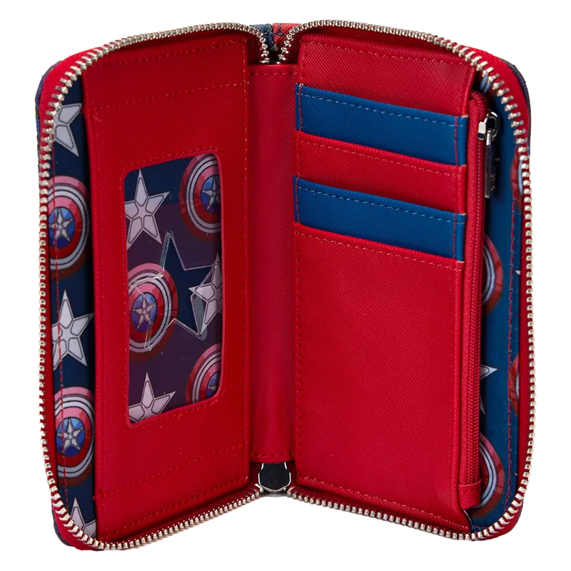 LOUMVWA0221 Captain America 4: Brave New World - Zip Around Wallet - Loungefly - Titan Pop Culture