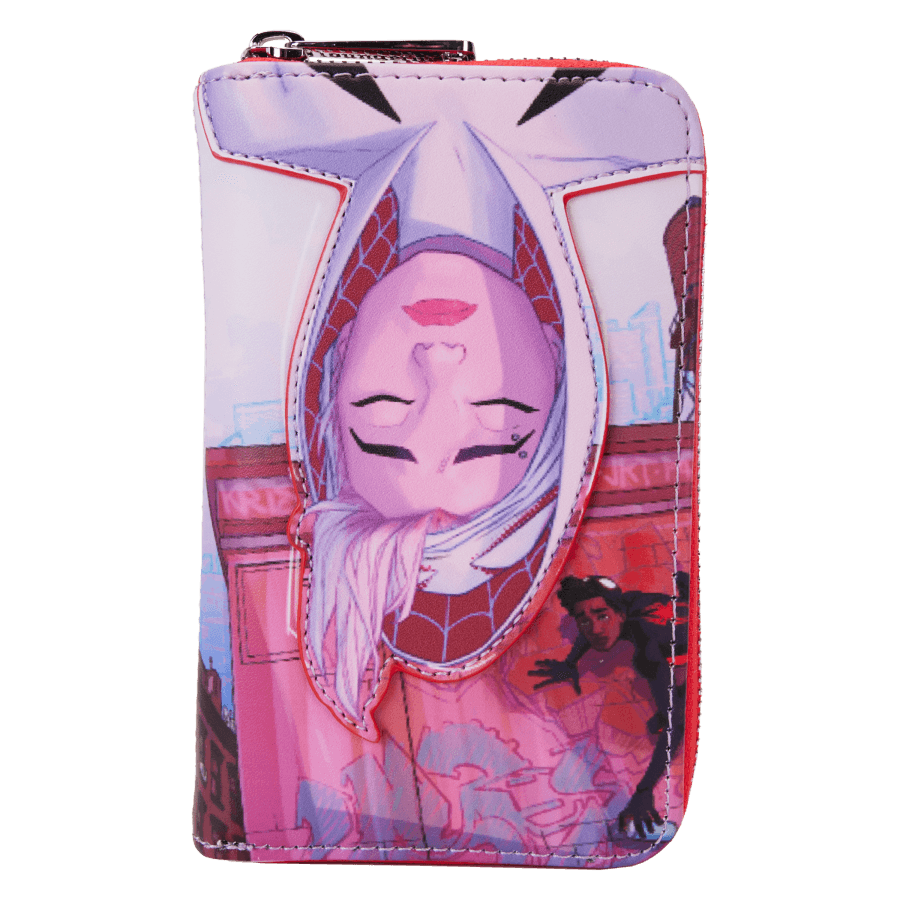 LOUMVWA0224 Spider-Man: Across the Spider-Verse - Spider-Gwen Zip Around Wallet - Loungefly - Titan Pop Culture